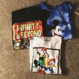 3 Disney shirts